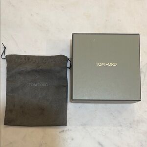 Tom Ford Gray Box and Pouch Set
